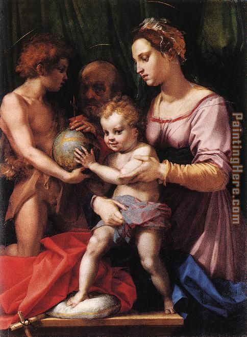 Holy Family painting - Andrea del Sarto Holy Family art painting